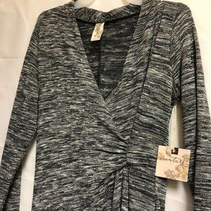 NWT Aventura Faux Wrap V Neck Dress - Medium